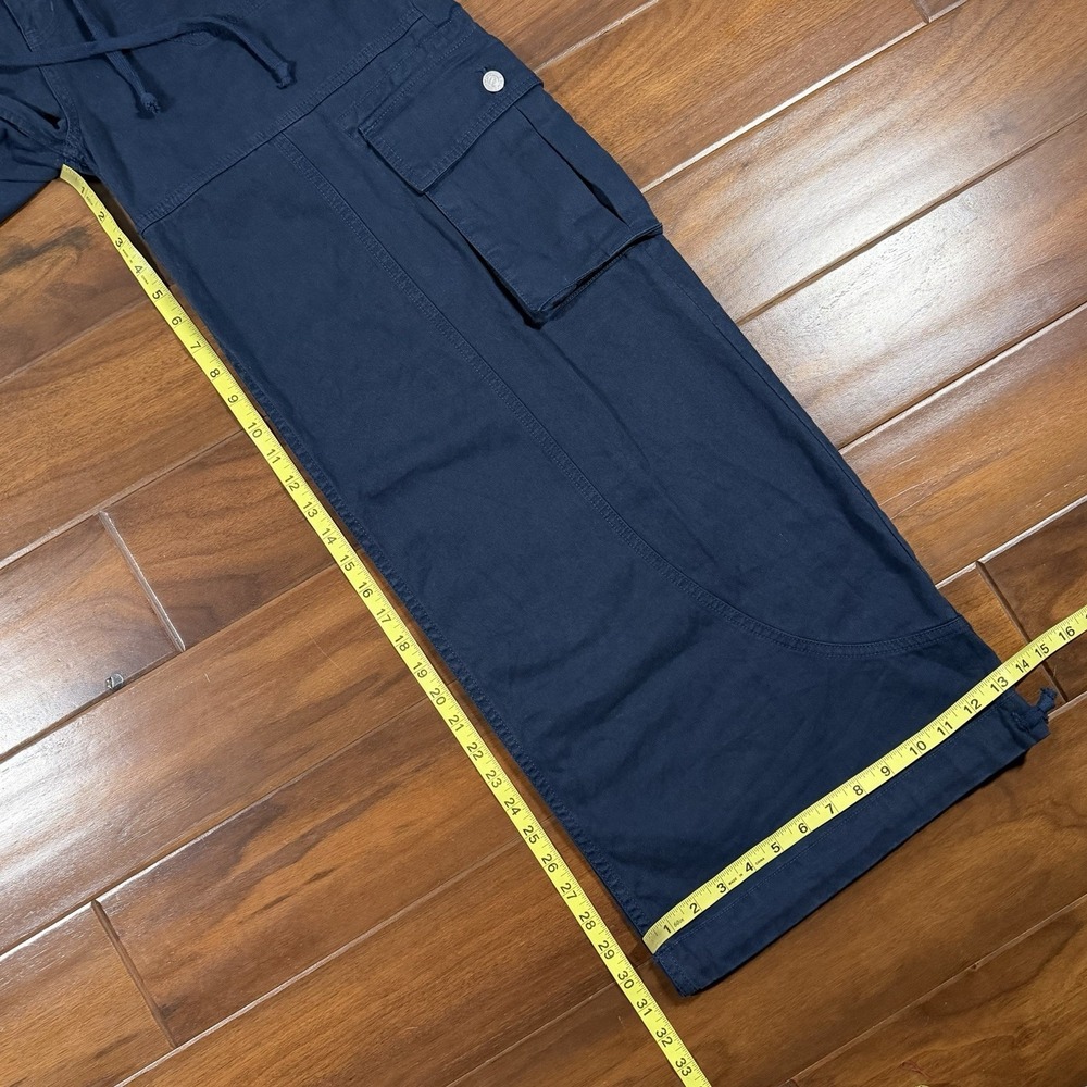 Revice Women's Size Small Blue Maverick Drawstring Wide Leg Cargo Pants Jeans - Picture 5 of 8